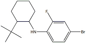 4-bromo-N-(2-tert-butylcyclohexyl)-2-fluoroaniline Struktur