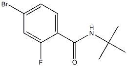 4-bromo-N-(tert-butyl)-2-fluorobenzamide Struktur