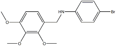 4-bromo-N-[(2,3,4-trimethoxyphenyl)methyl]aniline Struktur