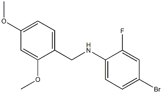 4-bromo-N-[(2,4-dimethoxyphenyl)methyl]-2-fluoroaniline Struktur