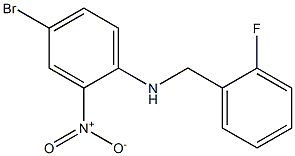 4-bromo-N-[(2-fluorophenyl)methyl]-2-nitroaniline Struktur