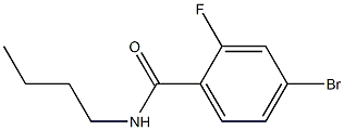 4-bromo-N-butyl-2-fluorobenzamide Struktur