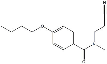 4-butoxy-N-(2-cyanoethyl)-N-methylbenzamide Struktur