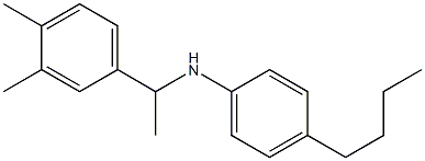 4-butyl-N-[1-(3,4-dimethylphenyl)ethyl]aniline Struktur