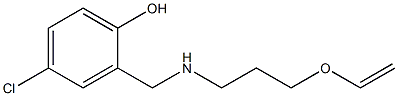 4-chloro-2-({[3-(ethenyloxy)propyl]amino}methyl)phenol Struktur