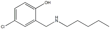 4-chloro-2-[(pentylamino)methyl]phenol Struktur