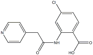 4-chloro-2-[(pyridin-4-ylacetyl)amino]benzoic acid Struktur