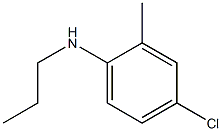 4-chloro-2-methyl-N-propylaniline Struktur