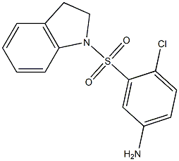 4-chloro-3-(2,3-dihydro-1H-indole-1-sulfonyl)aniline Struktur