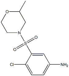 4-chloro-3-[(2-methylmorpholine-4-)sulfonyl]aniline Struktur