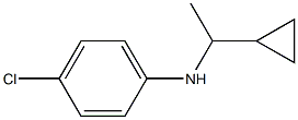 4-chloro-N-(1-cyclopropylethyl)aniline Struktur