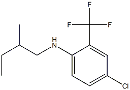 4-chloro-N-(2-methylbutyl)-2-(trifluoromethyl)aniline Struktur