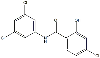 4-chloro-N-(3,5-dichlorophenyl)-2-hydroxybenzamide Struktur