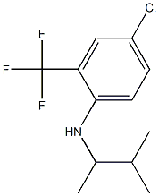 4-chloro-N-(3-methylbutan-2-yl)-2-(trifluoromethyl)aniline Struktur