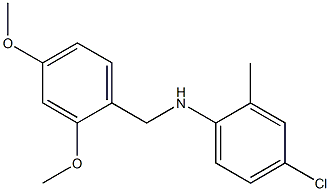 4-chloro-N-[(2,4-dimethoxyphenyl)methyl]-2-methylaniline Struktur