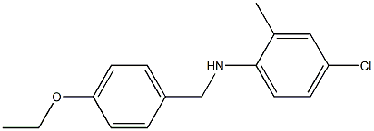 4-chloro-N-[(4-ethoxyphenyl)methyl]-2-methylaniline Struktur