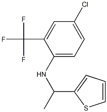 4-chloro-N-[1-(thiophen-2-yl)ethyl]-2-(trifluoromethyl)aniline Struktur