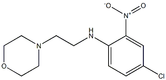 4-chloro-N-[2-(morpholin-4-yl)ethyl]-2-nitroaniline Struktur