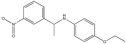 4-ethoxy-N-[1-(3-nitrophenyl)ethyl]aniline Struktur