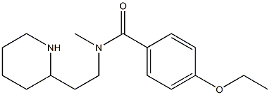 4-ethoxy-N-methyl-N-[2-(piperidin-2-yl)ethyl]benzamide Struktur