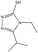 4-ethyl-5-(propan-2-yl)-4H-1,2,4-triazole-3-thiol Struktur