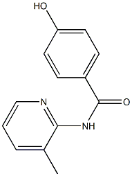 4-hydroxy-N-(3-methylpyridin-2-yl)benzamide Struktur