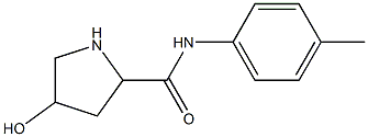 4-hydroxy-N-(4-methylphenyl)pyrrolidine-2-carboxamide Struktur