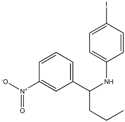 4-iodo-N-[1-(3-nitrophenyl)butyl]aniline Struktur