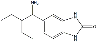 5-(1-amino-2-ethylbutyl)-2,3-dihydro-1H-1,3-benzodiazol-2-one Struktur