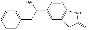 5-(1-amino-2-phenylethyl)-2,3-dihydro-1H-indol-2-one Struktur