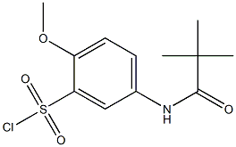 5-(2,2-dimethylpropanamido)-2-methoxybenzene-1-sulfonyl chloride Struktur