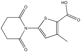 5-(2,6-dioxopiperidin-1-yl)-3-methylthiophene-2-carboxylic acid Struktur