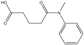 5-[methyl(phenyl)amino]-5-oxopentanoic acid Struktur