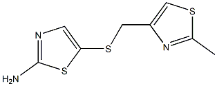 5-{[(2-methyl-1,3-thiazol-4-yl)methyl]sulfanyl}-1,3-thiazol-2-amine Struktur