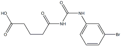 5-{[(3-bromophenyl)carbamoyl]amino}-5-oxopentanoic acid Struktur