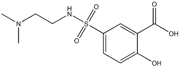 5-{[2-(dimethylamino)ethyl]sulfamoyl}-2-hydroxybenzoic acid Struktur