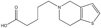 5-{4H,5H,6H,7H-thieno[3,2-c]pyridin-5-yl}pentanoic acid Struktur