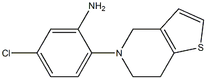 5-chloro-2-(6,7-dihydrothieno[3,2-c]pyridin-5(4H)-yl)aniline Struktur