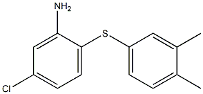 5-chloro-2-[(3,4-dimethylphenyl)sulfanyl]aniline Struktur