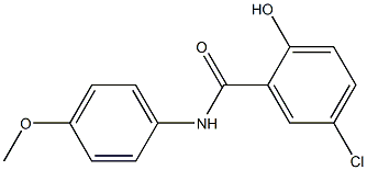 5-chloro-2-hydroxy-N-(4-methoxyphenyl)benzamide Struktur