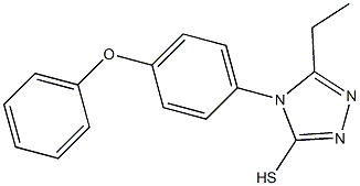 5-ethyl-4-(4-phenoxyphenyl)-4H-1,2,4-triazole-3-thiol Struktur