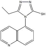 5-ethyl-4-(quinolin-5-yl)-4H-1,2,4-triazole-3-thiol Struktur