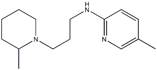 5-methyl-N-[3-(2-methylpiperidin-1-yl)propyl]pyridin-2-amine Struktur