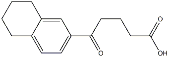 5-oxo-5-(5,6,7,8-tetrahydronaphthalen-2-yl)pentanoic acid Struktur