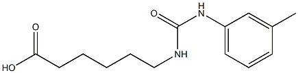 6-({[(3-methylphenyl)amino]carbonyl}amino)hexanoic acid Struktur