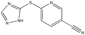 6-(1H-1,2,4-triazol-5-ylsulfanyl)pyridine-3-carbonitrile Struktur