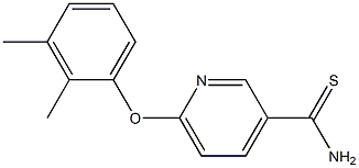 6-(2,3-dimethylphenoxy)pyridine-3-carbothioamide Struktur