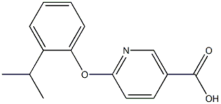 6-(2-isopropylphenoxy)nicotinic acid Struktur