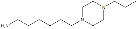 6-(4-propylpiperazin-1-yl)hexan-1-amine Struktur