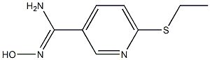 6-(ethylsulfanyl)-N'-hydroxypyridine-3-carboximidamide Struktur